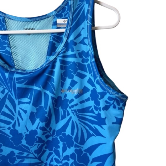 Columbia PFG Tropical Vacation Print Blue Hawaiian M - Picture 4 of 8